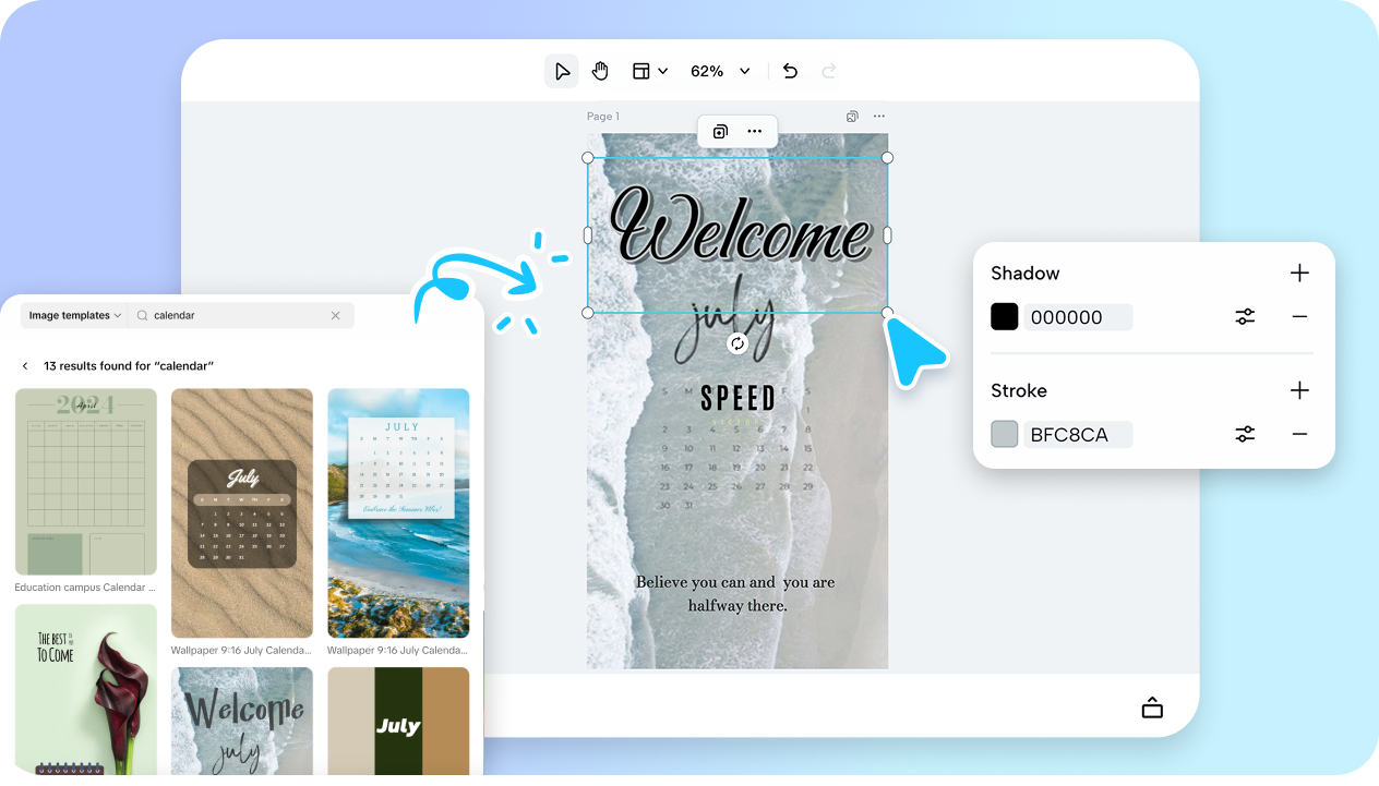 Extensive collection of templates